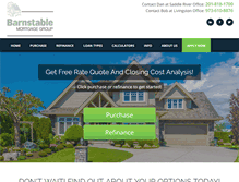 Tablet Screenshot of barnstablemortgage.com
